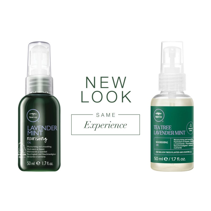 Tea Tree Lavender Mint Nourishing Oil, Multi-Benefit Treatment Oil, Moisturizing + Smoothing, For Coarse, Curly + Dry Hair, 1.7 fl. oz. - Image 2