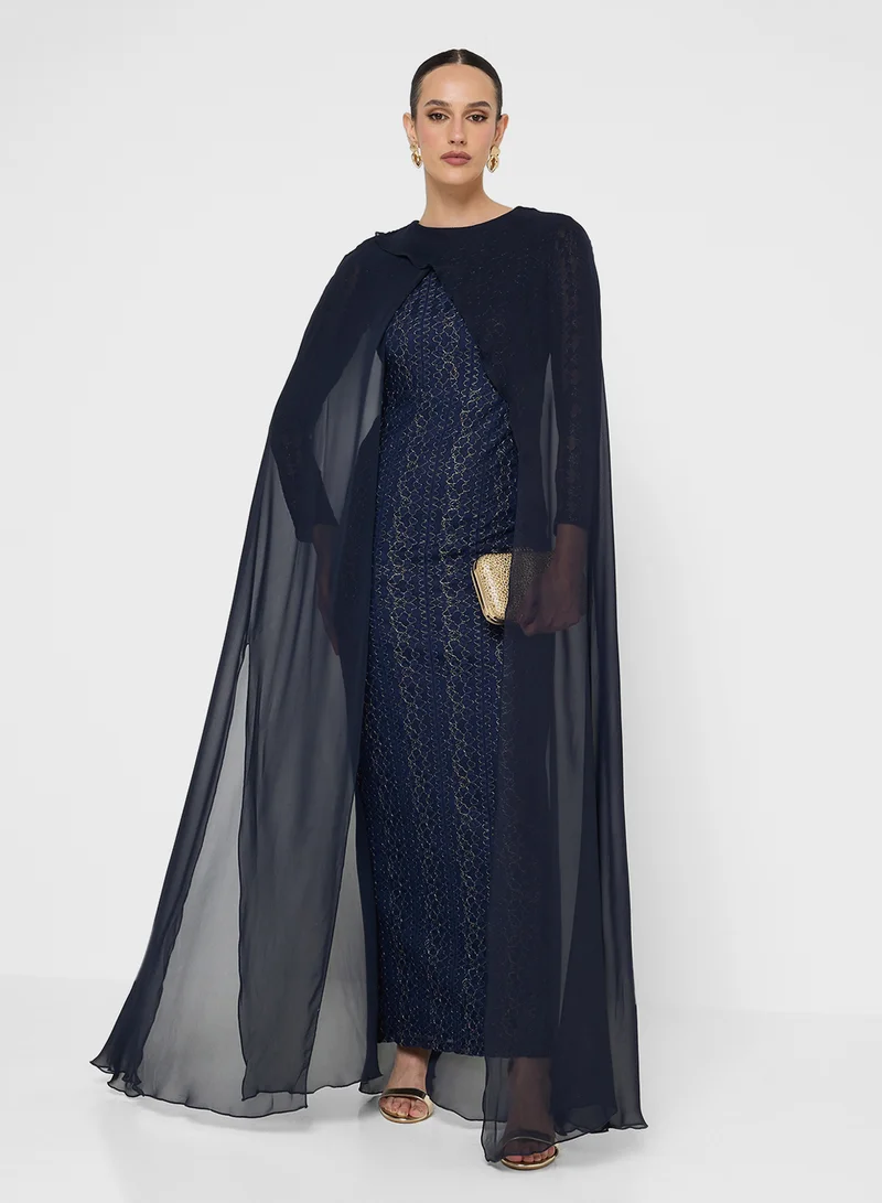 جولدن ابل Wrap Detailed Maxi Dress