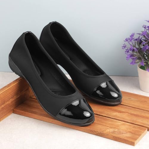 Mochi Women Black Casual Comfort Bellies UK/7 EU/40 (31-670) - Image 2