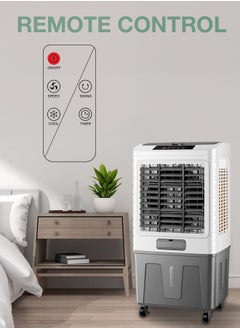 GREEN LION Portable Air Cooler 40L 150W with Cool Function Air Conditioner / Remote Control / Digital Display / Energy Efficient / Eco-Friendly Cooling / Humidification adds moisture / Energy-efficient consumes less power / GA40 - White & Gray  - Image 5