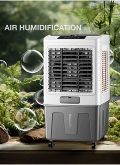 GREEN LION Portable Air Cooler 40L 150W with Cool Function Air Conditioner / Remote Control / Digital Display / Energy Efficient / Eco-Friendly Cooling / Humidification adds moisture / Energy-efficient consumes less power / GA40 - White & Gray  - Image 4