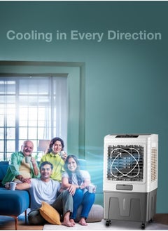 GREEN LION Portable Air Cooler 40L 150W with Cool Function Air Conditioner / Remote Control / Digital Display / Energy Efficient / Eco-Friendly Cooling / Humidification adds moisture / Energy-efficient consumes less power / GA40 - White & Gray  - Image 3