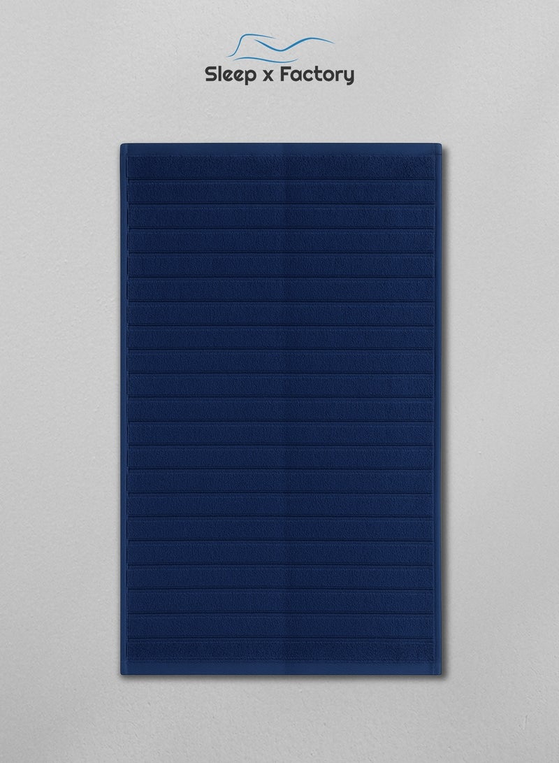 Sleep x Factory 4 Wavy Textured Bath Towels – 100% Pure Cotton, Soft & Absorbent – 70x140 cm - Image 2