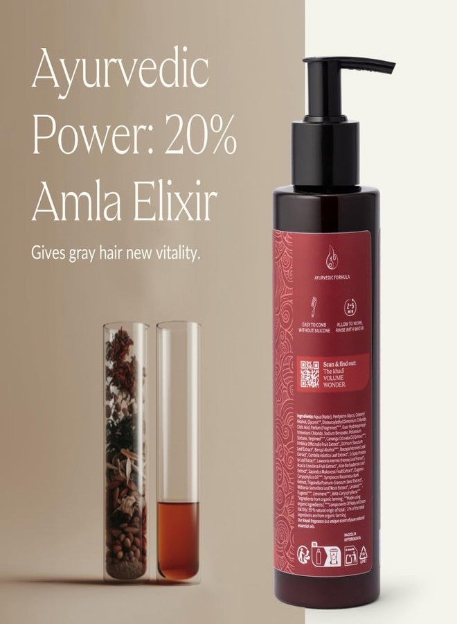 KHADI AMLA VOLUME Ayurvedic Conditioner - Powerful hair & volume through strong hair roots - 100% natural, vegan, silicone & sulfate-free - 6.76 fl oz - Image 5