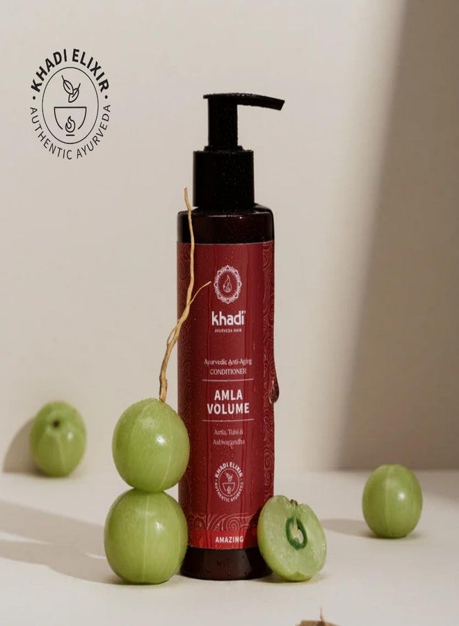 KHADI AMLA VOLUME Ayurvedic Conditioner - Powerful hair & volume through strong hair roots - 100% natural, vegan, silicone & sulfate-free - 6.76 fl oz - Image 3