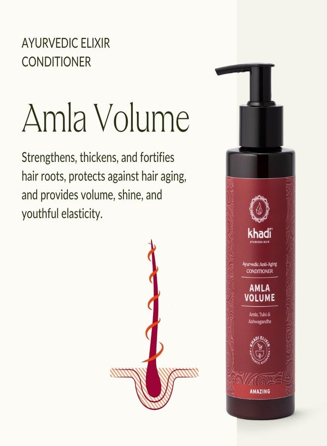KHADI AMLA VOLUME Ayurvedic Conditioner - Powerful hair & volume through strong hair roots - 100% natural, vegan, silicone & sulfate-free - 6.76 fl oz - Image 2