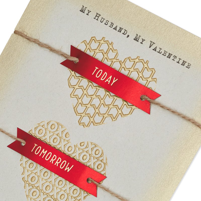 Hallmark Valentine's Day Card for Husband (Three Gold Hearts) (0699VFE7622) - Image 5