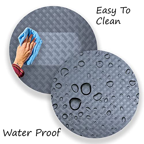ElastPro EVA Food Grade Washable Anti Slip Mat/Sheet for Fridge, Shelf Liner, Table, Kitchen Drawer mat (Grey Crossed Stripe, 5 Meter) - Image 5