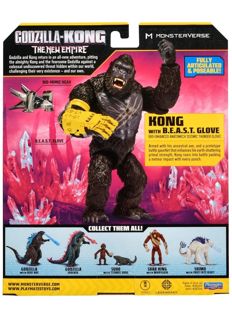 Godzilla x Kong The New Empire: Kong With Beast Glove 6inch