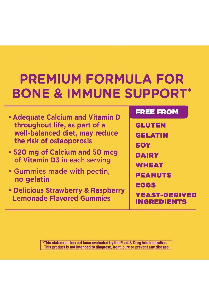 ألايف علكات Alive Premium كالسيوم + فيتامين D3 للبالغين والأطفال، صحة العظام والمناعة ووظيفة العضلات الصحية، مكمل غذائي 60 علكة - Image 4