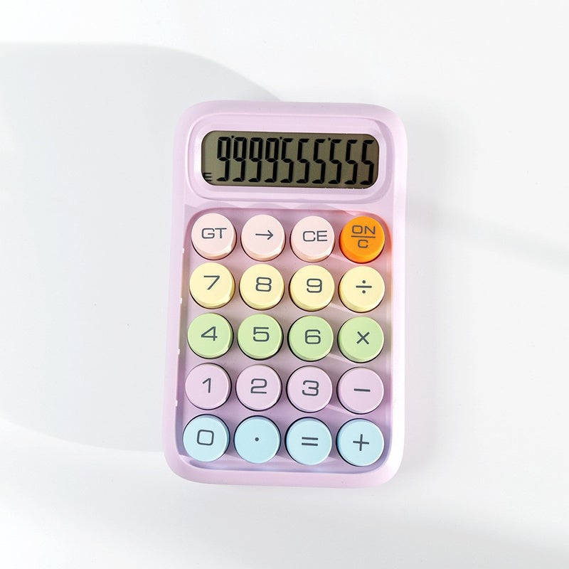 Color Mechanical Keyboard Calculator Dopamine Color High-Looking Internet Celebrity Office Computer Financial Special Calculator - Image 1