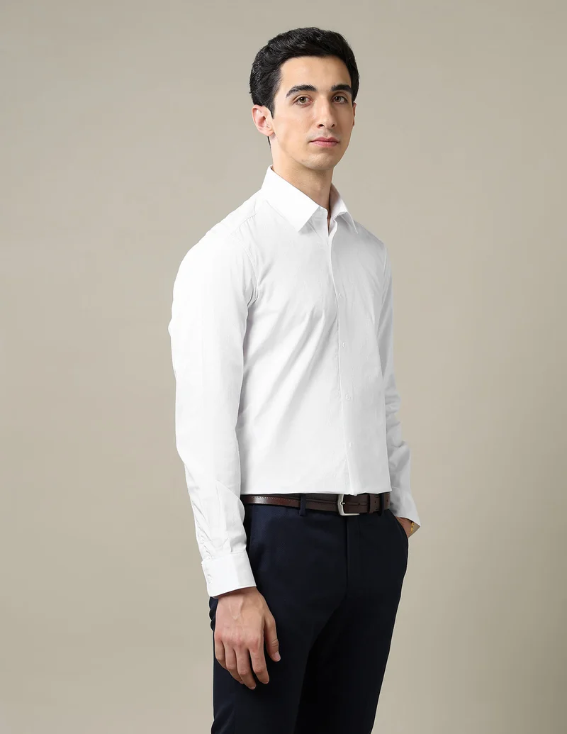 Arrow White Pure Cotton Tailored Fit 1851 Shirt for Men | Best Price UAE