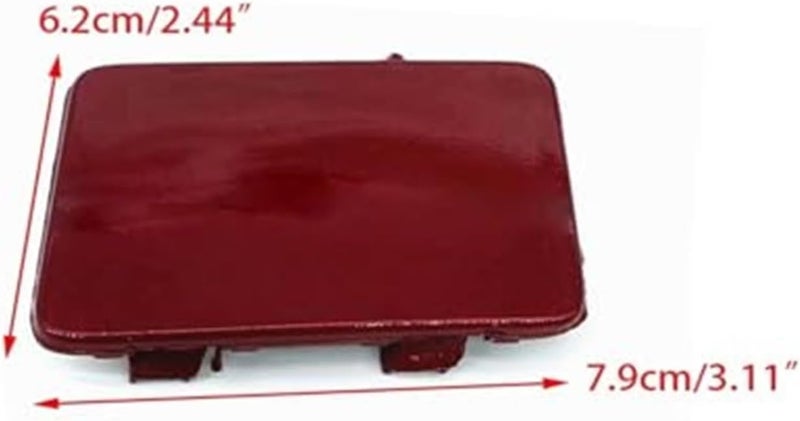 QASULER Red Tow Eye Hook Cover for Nissan Sentra - Image 2