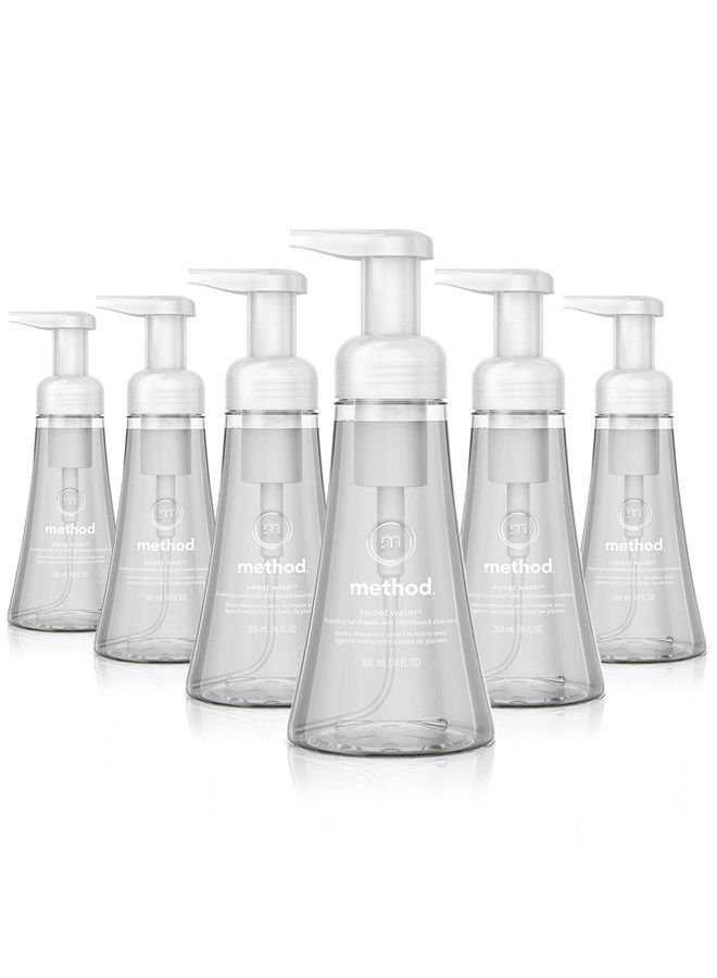 Method Foaming Hand Soap, Sweet Water, Biodegradable Formula, 10 Fl Oz (Pack of 6) - Image 1