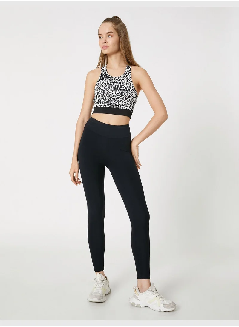 KOTON Basic Sport Leggings High Rise