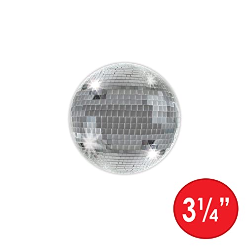 Beistle 24 Piece 70s Theme Party Decorations Disco Ball Drink Coasters Retro Throwback Tableware - Image 3