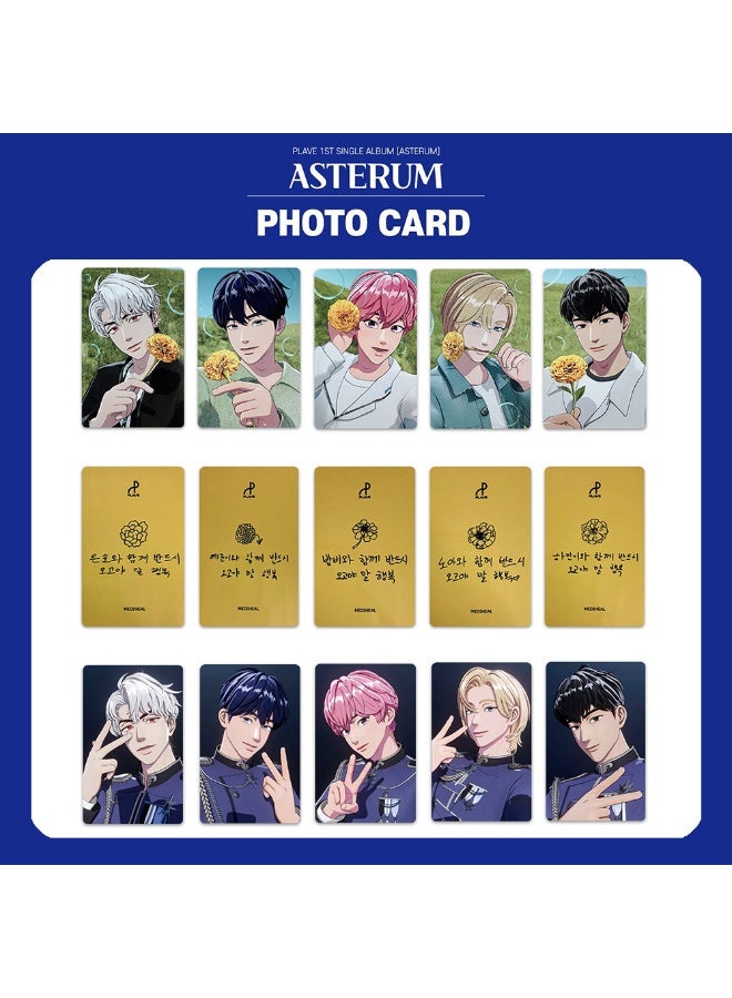 NIBEMINENT 5 Pcs Kpop PLAVE Asterum Lomo Cards Card For Fans Collection Gifts - Image 2