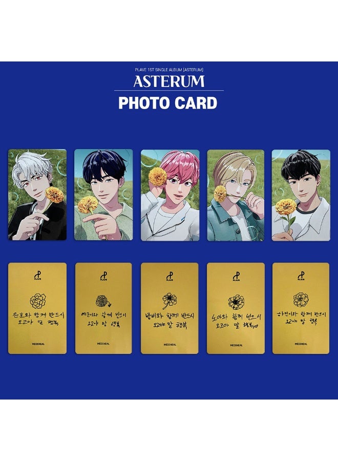 NIBEMINENT 5 Pcs Kpop PLAVE Asterum Lomo Cards Card For Fans Collection Gifts - Image 3
