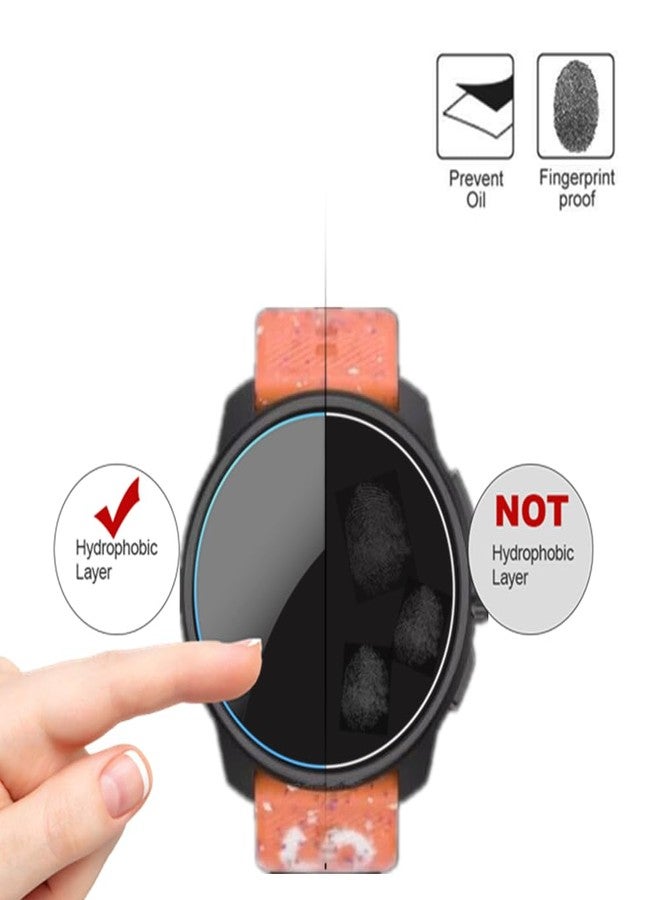MIHENCE Compatible for Suunto Race S Screen Protector, 9H Anti-Scratch Tempered Glass Protective Film for Race S Smartwatch (3PCS), transparent - Image 4