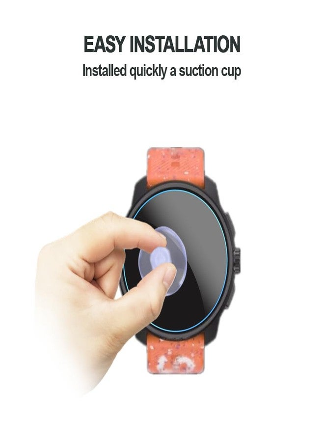 MIHENCE Compatible for Suunto Race S Screen Protector, 9H Anti-Scratch Tempered Glass Protective Film for Race S Smartwatch (3PCS), transparent - Image 3