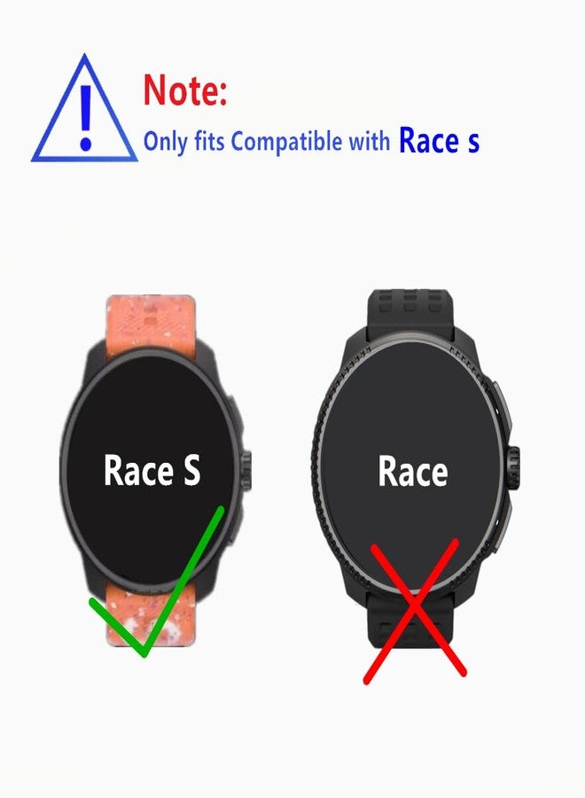 MIHENCE Compatible for Suunto Race S Screen Protector, 9H Anti-Scratch Tempered Glass Protective Film for Race S Smartwatch (3PCS), transparent - Image 2