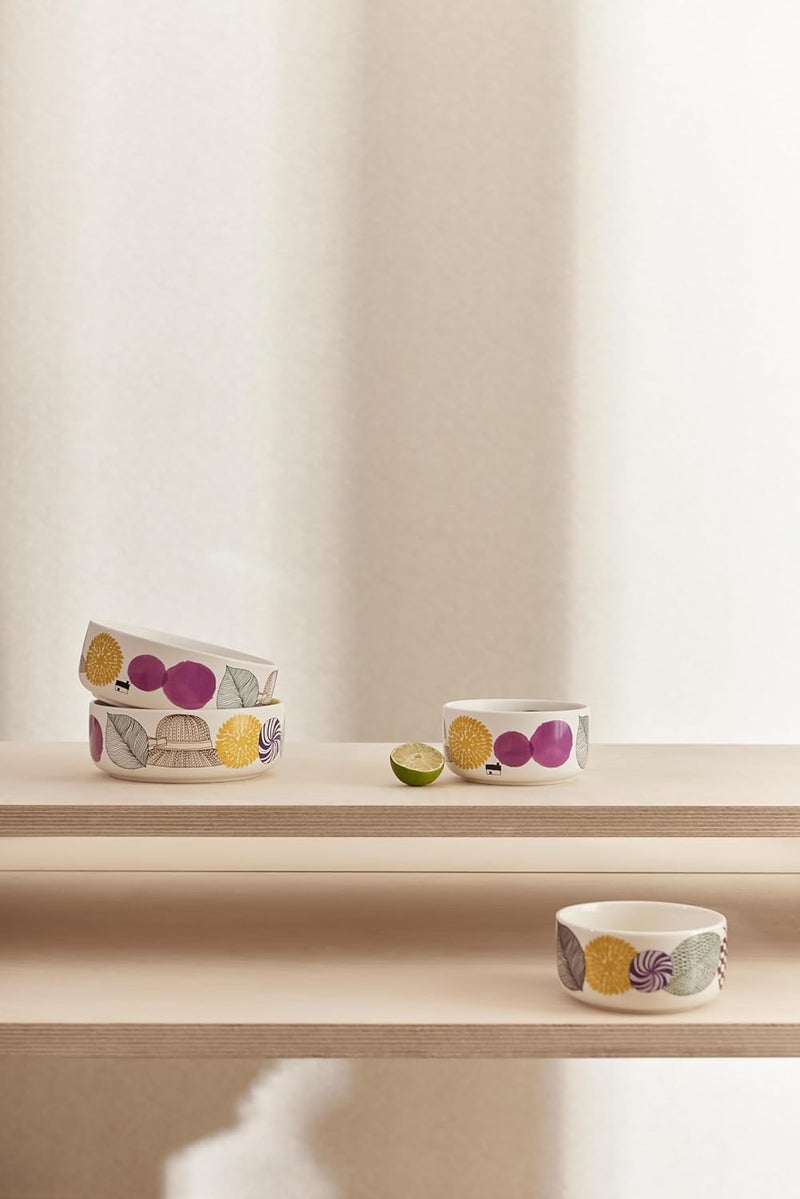 ALIVEDESIGN Bowls Nordic Design with Handcrafted Porcelain Lost in Blossom Soup Bowl 203oz 16cm White ALIVE008 - Image 3