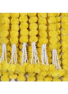 SP SELLPLUS Sellplus Backdrop Setup for Mehndi haldi Marrige Pooja ganpati Home Decoration Combo of Marigold Strings Set 7  - Image 4