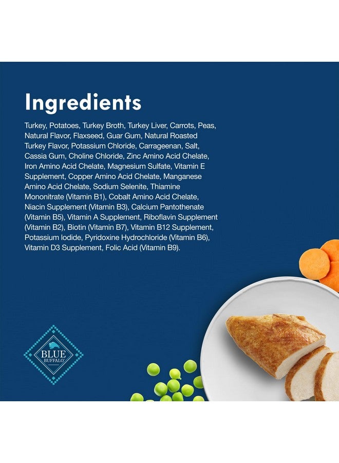 بلو بافلو طعام بلو بافالو ديلايتس الطبيعي للكلاب البالغة من سلالات صغيرة، بنكهة الديك الرومي المشوي في عصير لذيذ، 3.5 أونصة (عبوة من 12 قطعة) - Image 5