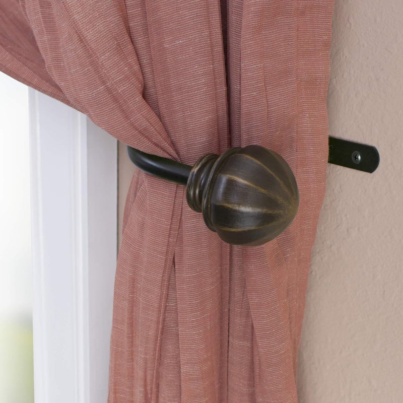 Decopolitan Facet Ball Curtain Holdback Pair Vintage Bronze - Image 2