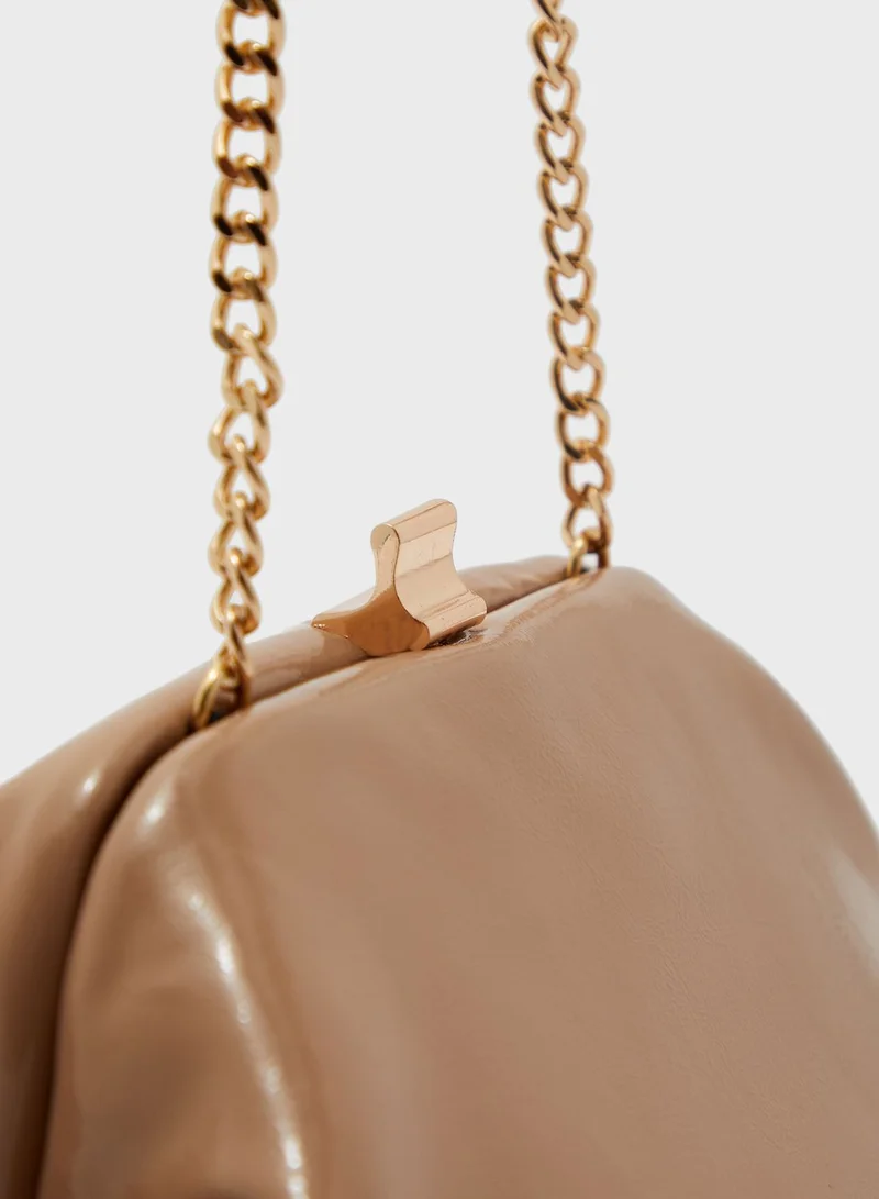 TOPSHOP Patent Mini Clutch