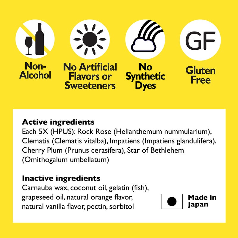 RESCUE Bach RESCUE PEARLS, Natural Orange Vanilla Flavor, Natural Stress Relief, Homeopathic Flower Essence, Quick-Dissolve, Gluten & Sugar-Free, 28 Count - Image 3