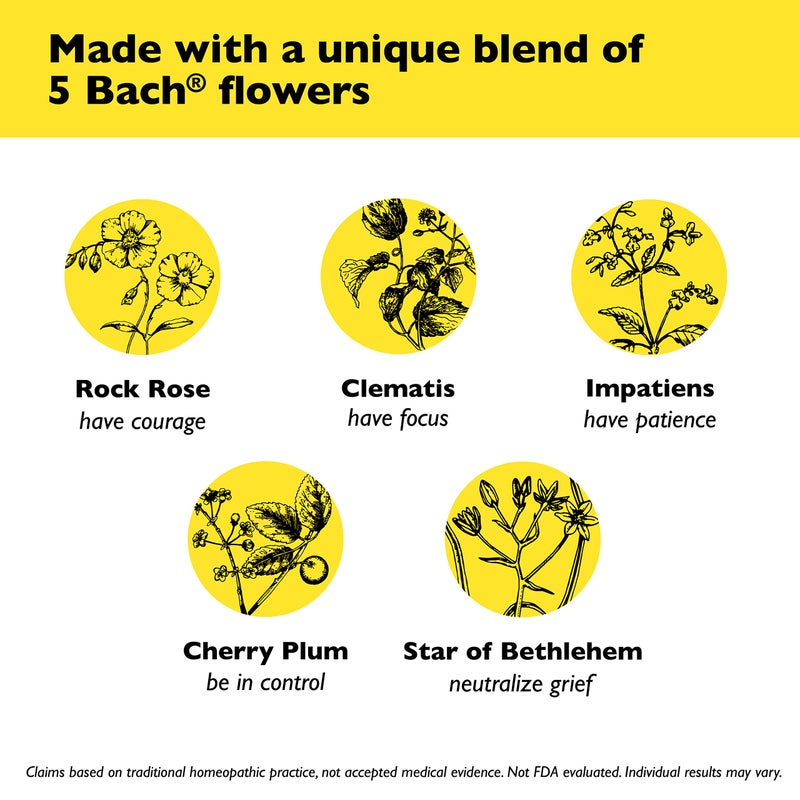 RESCUE Bach RESCUE PEARLS, Natural Orange Vanilla Flavor, Natural Stress Relief, Homeopathic Flower Essence, Quick-Dissolve, Gluten & Sugar-Free, 28 Count - Image 5