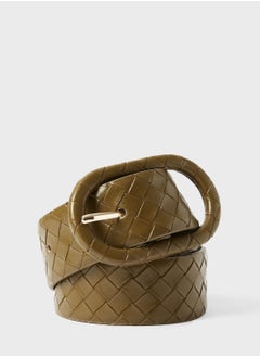 MANGO Braided Buckle Belt  - Image 1
