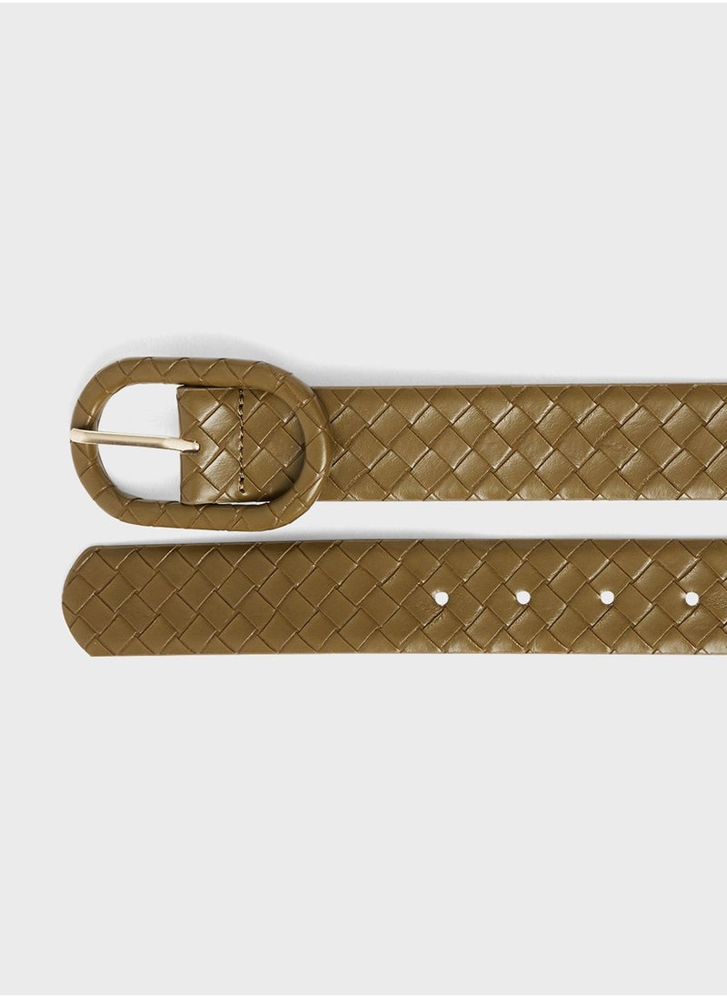MANGO Braided Buckle Belt  - Image 4