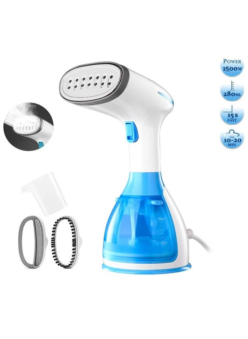 HFN Travel Portable Handheld Garment Steamer 1500W With Large Detachable Water Tank 280ml - Image 1