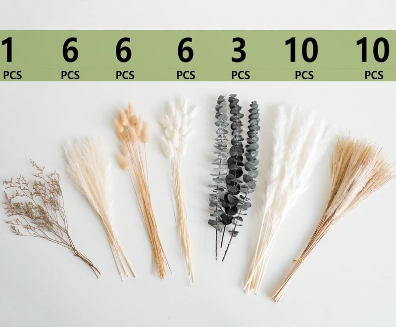 Kocat Olive Green Bathroom Decor and Boho Wedding Bouquets - Blended Dried Bouquet and Pampas Grass Bouquet - Unleash Your Creativity with Chic, Versatile Dried Greenery & Green House Decor - Image 5