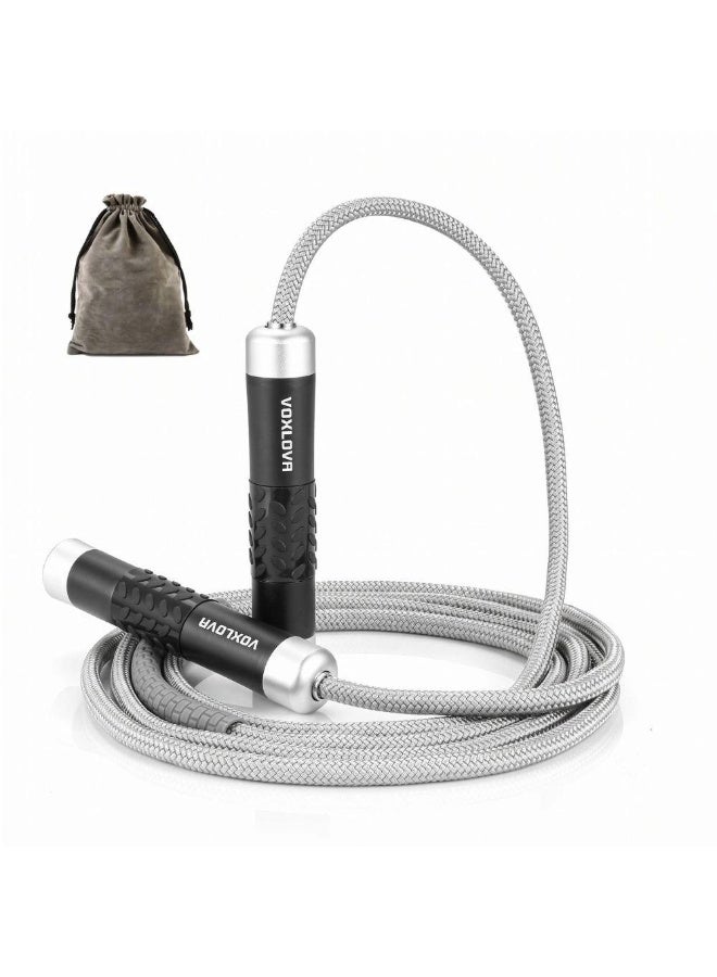 Voxlova Weighted Jump Rope- Black And Silver