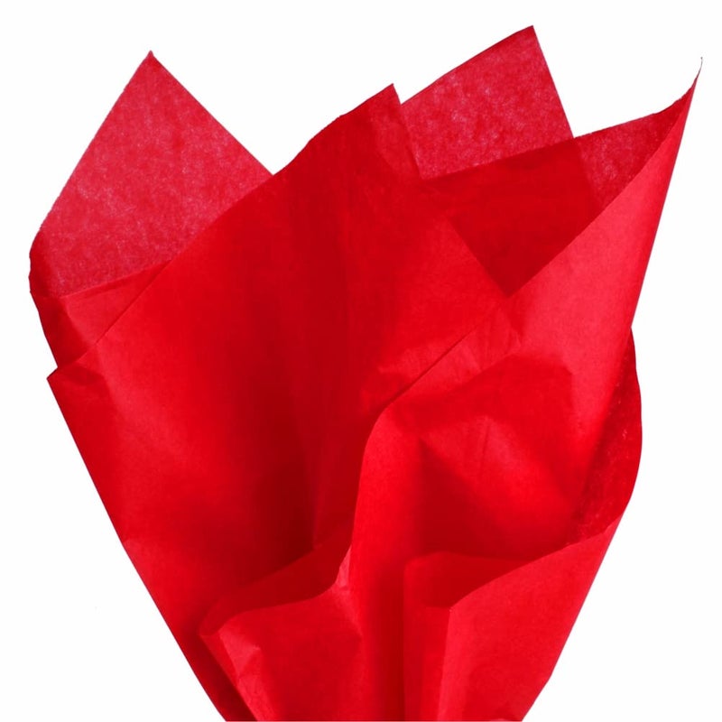 PMLAND Gift Wrapping Tissue Paper  Red Color  20 Inches x 26 Inches 60 Sheets