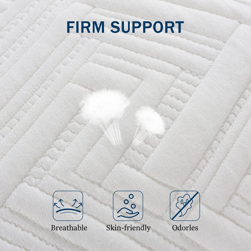 downluxe Memory Foam Body Pillows for Adults - Full Body Pillow for Side and Back Sleepers, 20 x 54, White - Image 4