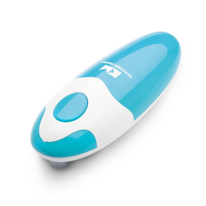 Kitchen Mama Auto Electric Can Opener Open Your Cans with A Simple Press of Button  Automatic Hands Free Smooth Edge FoodSafe Battery Operated YES YOU CAN Sky Blue