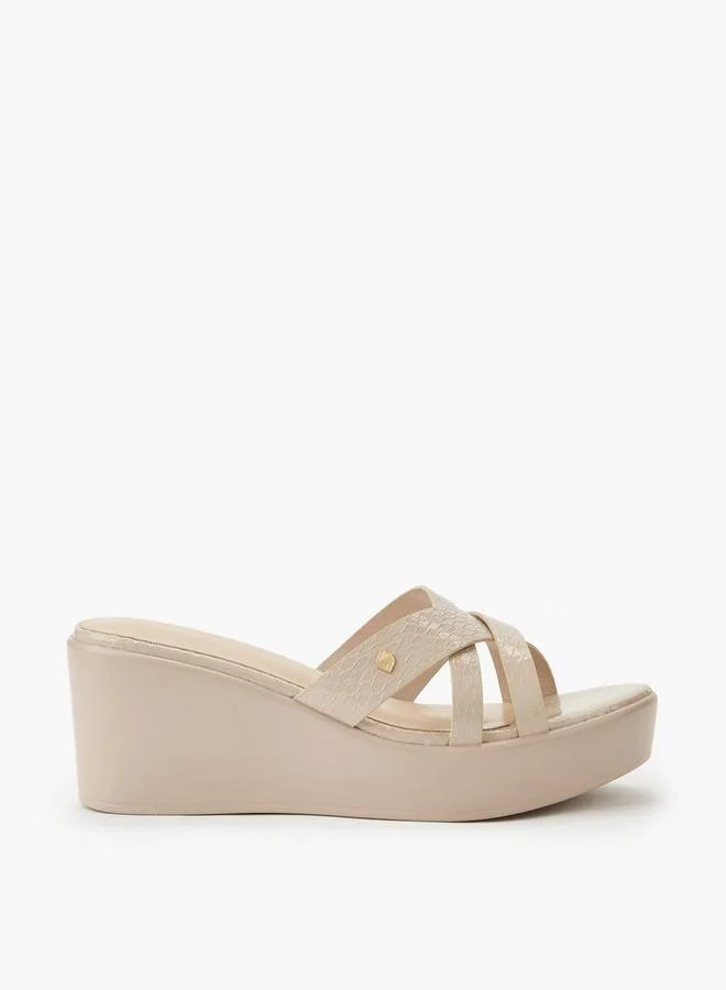 Surestep NUDE Women Wedge Heel Sandals for Women | Best Price UAE