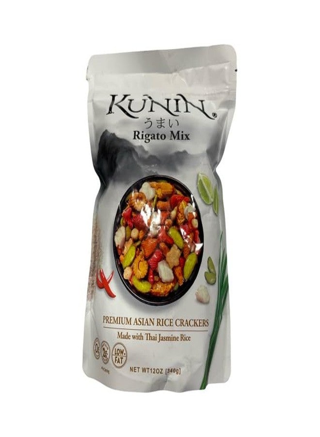 KUNIN Rigato mix, premium Asian rice crackers, made with Thai jasmine rice, 12 oz - Image 1