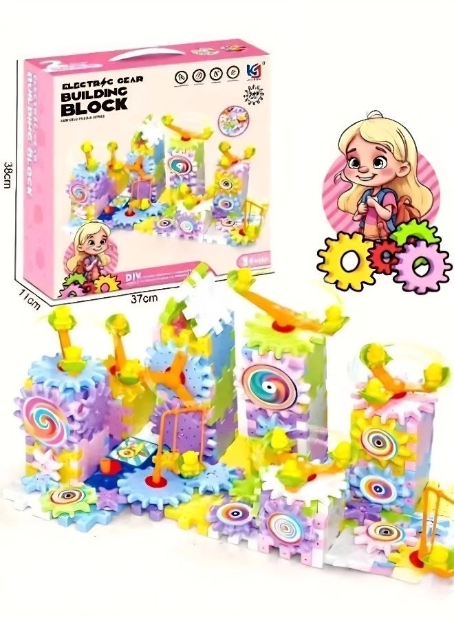 This 249-piece STEM electric gear building block set is a children's building block set, a Montessori toddler building block toy, and a children's cube, suitable for early childhood development. It is an ideal gift for boys and girls aged 3 and up. - Image 3