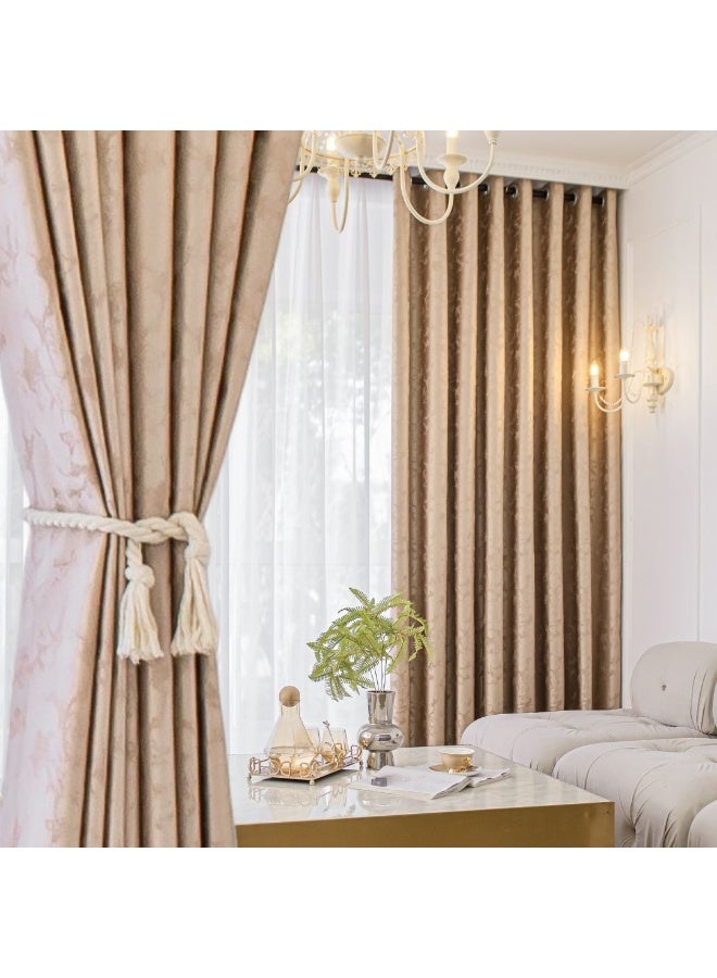 QBAID Curtains Blackout 2 panels for Bedroom - Image 1
