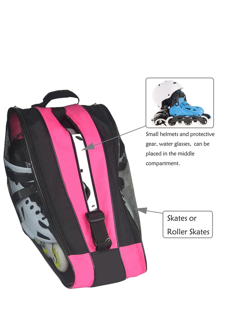 SYOSI Roller Skate Bag,Breathable Ice Skate Bags with Adjustable Shoulder Strap, Oxford Cloth Skating Shoes Storage Bag, for Women Men and Adults Roller Skate Accessories  - Image 5