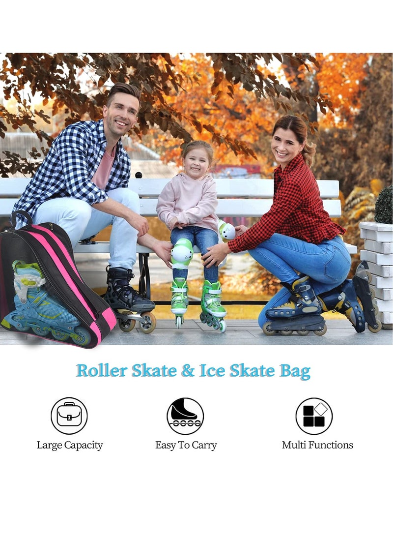 SYOSI Roller Skate Bag,Breathable Ice Skate Bags with Adjustable Shoulder Strap, Oxford Cloth Skating Shoes Storage Bag, for Women Men and Adults Roller Skate Accessories  - Image 2