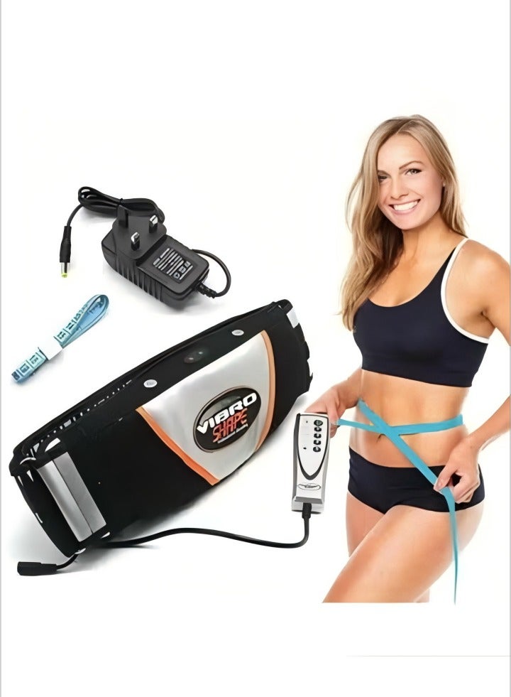 Generic Electric Slimming Belt,Electric Fitness Slimming Massager Waist Trimmer Belt Waist Abdominal Belly Vibrating Heating Waist Belt for Weight Loss Fat Burning Tool  - Image 1