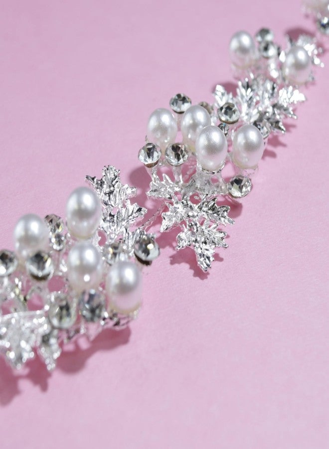 Needzo Rhinestone Tiara Crown Headpiece, First Communion Hair Accessory, Weddings, Flower Girls, Sparkly Headband, One Size - Image 4