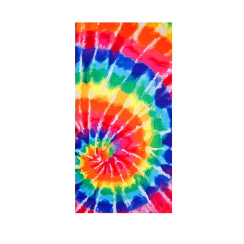 LIVILAN Oversized Tie Dye Beach Towel Blanket, Quick Dry and Sand Free Towel for Adults, 30â€X60â€Large and Lightweight Bath Pool Swimming Towel, Ideal Gifts for Family - Image 1