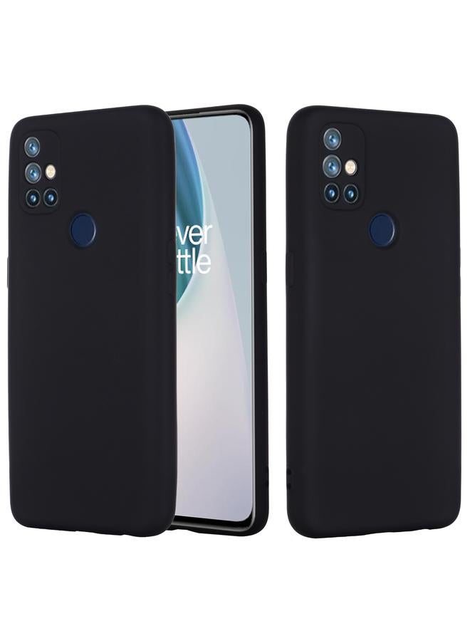 S-TOP Case For OnePlus Nord N10 5G Pure Color Liquid Silicone Shockproof Full Coverage Case - Image 1
